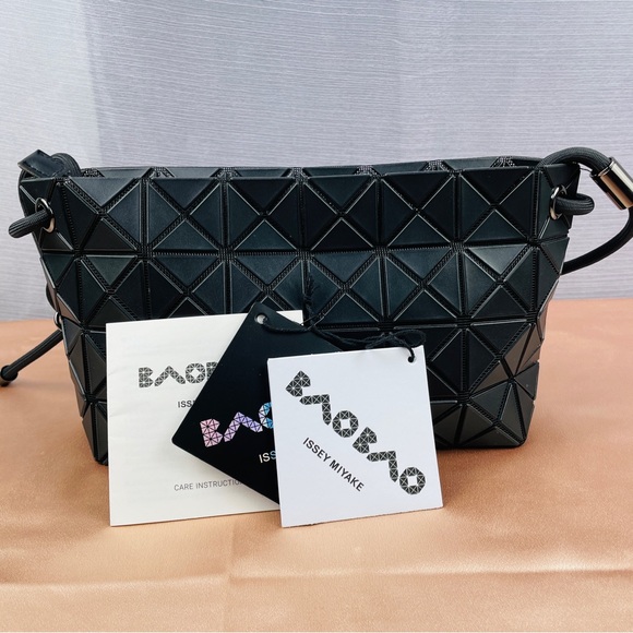 Issey Miyake Handbags - New Issey Miyake Black Knotted Tofu Bag